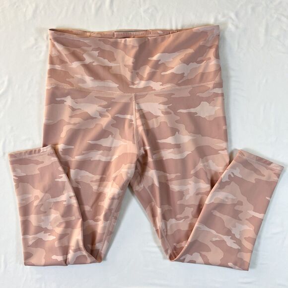 Athleta Elation Camo 7/8 Tight Leggings 1X Pink Athleisure Active Gym‎ Lounge - Picture 1 of 9